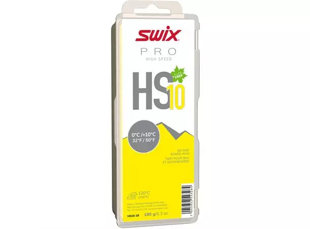 Swix HS10 Gul Glider, 0°C/+10°C, 180g