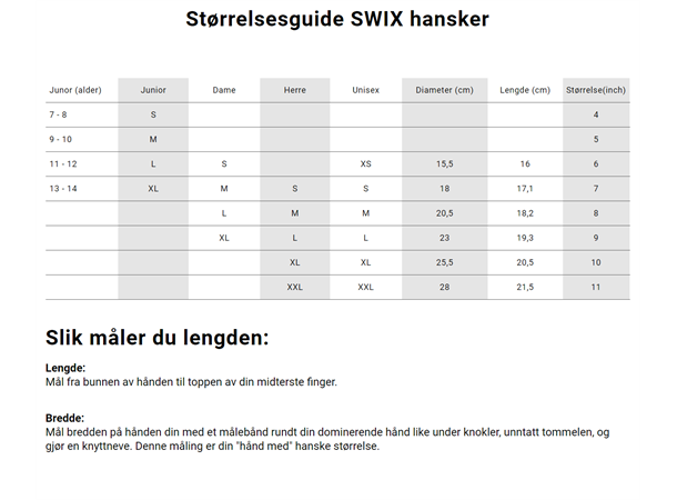 Swix Junior Hanske Vantage Light - Bilde 2