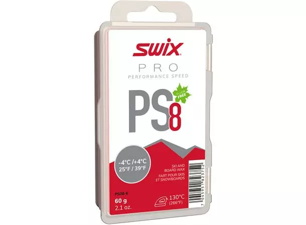 Swix PS8 Rød Glider, -4°C/+4°C, 60g